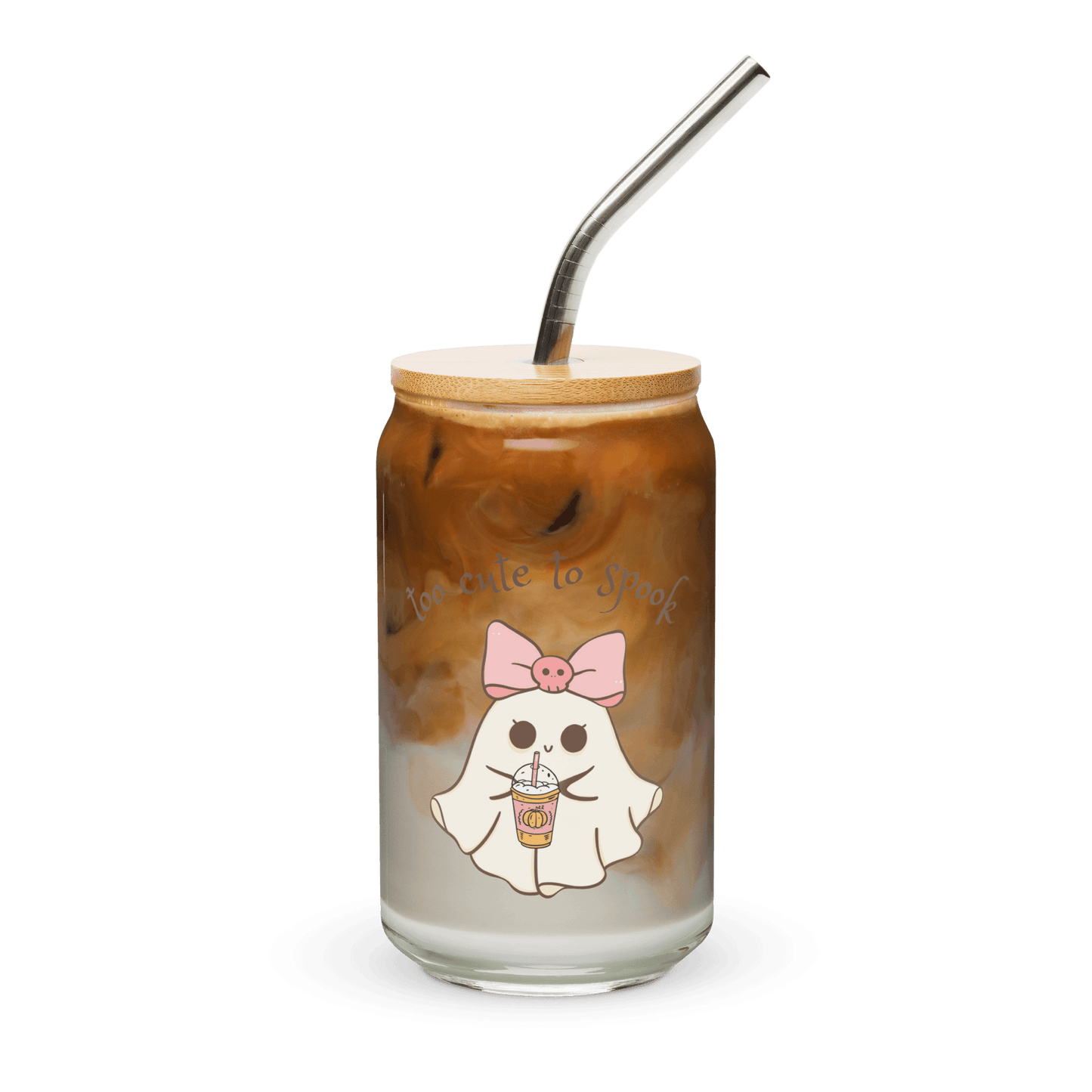 Too Cute to Spook Can-Shaped Glass - 👻💖 Sip Your Spooky Spirits in Style! 💖👻 - Whippie's