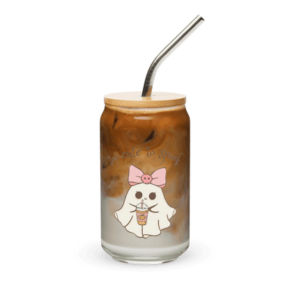 Too Cute to Spook Can-Shaped Glass - 👻💖 Sip Your Spooky Spirits in Style! 💖👻 - Whippie's