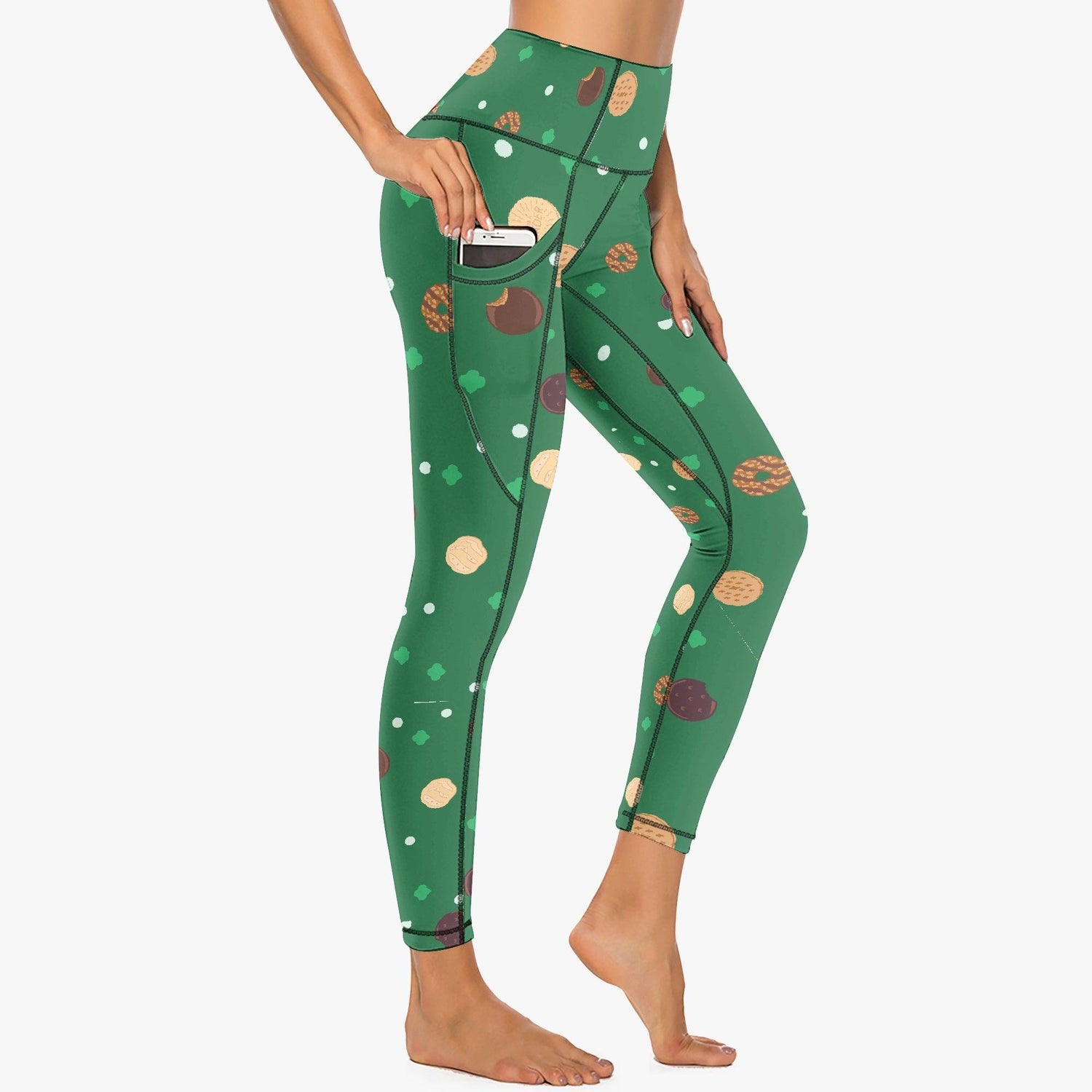 Girl Scout Cookie High-Rise Yoga Pants - 🍪 Fuel Your Cookie Sales with Comfort and Style! 🍪 - Whippie's