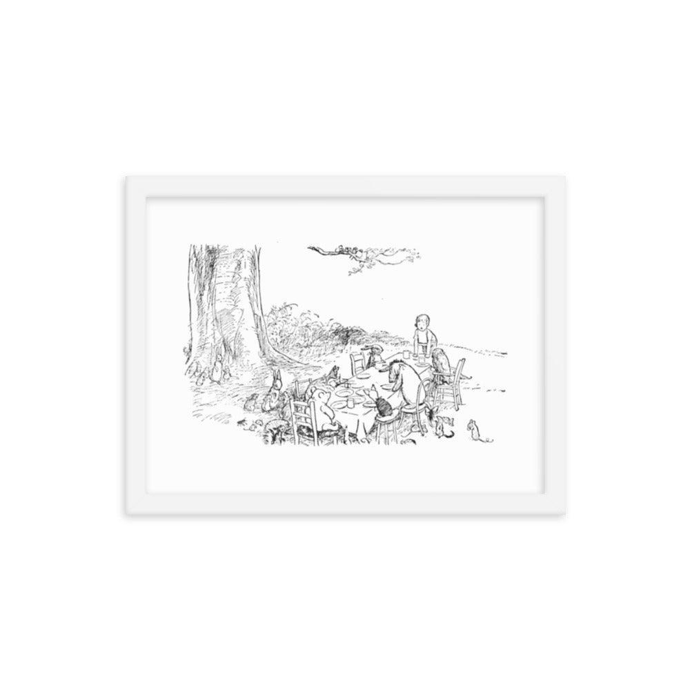 Classic Pooh - Picnic - Framed Poster - Whippie's