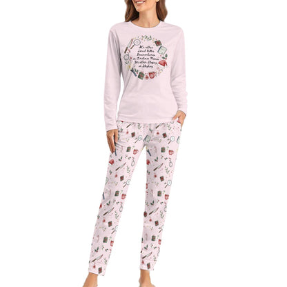 "Slaying or Sleighing" True Crime Christmas Pajamas Set