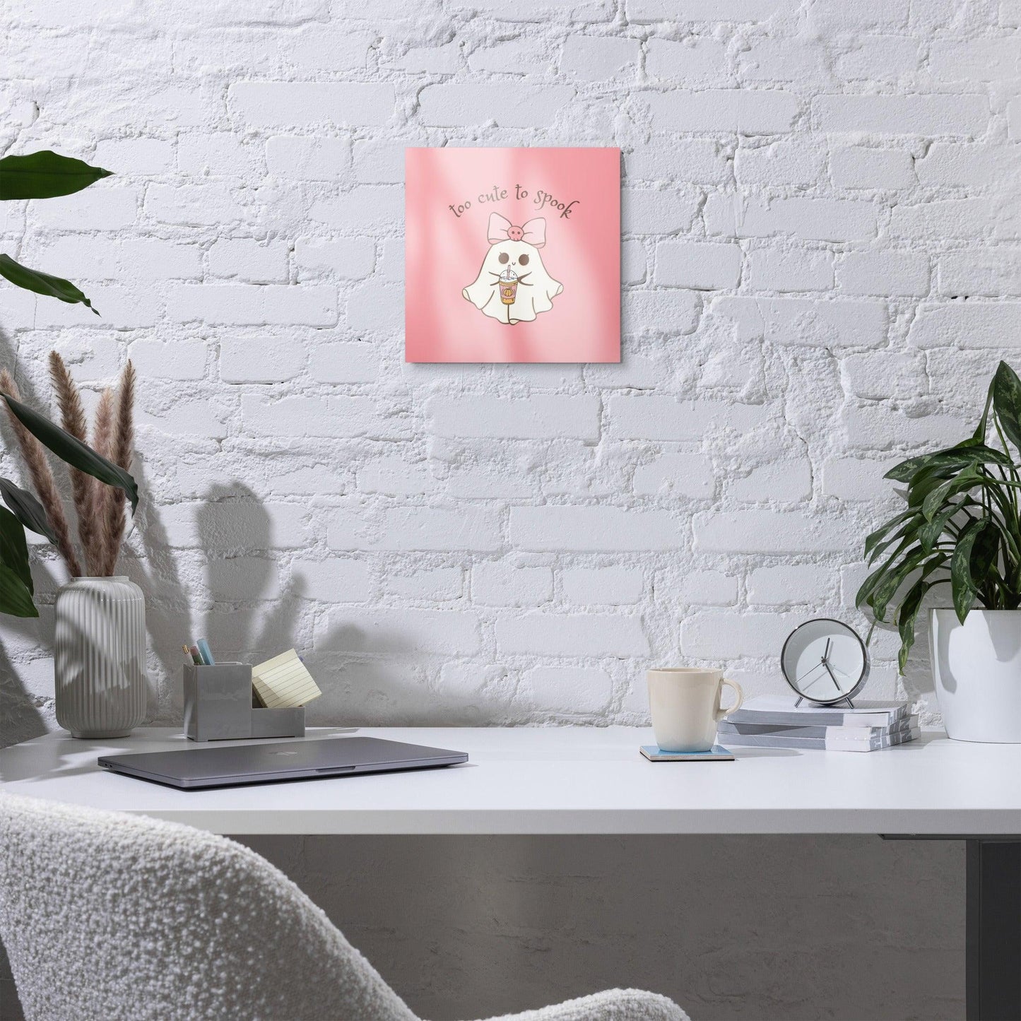 Too Cute to Spook Metal Print - 👻💖 Add a Spooky Sparkle to Your Walls! 💖👻 - Whippie's