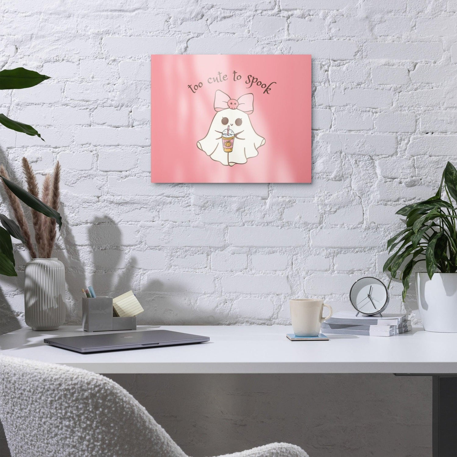 Too Cute to Spook Metal Print - 👻💖 Add a Spooky Sparkle to Your Walls! 💖👻 - Whippie's