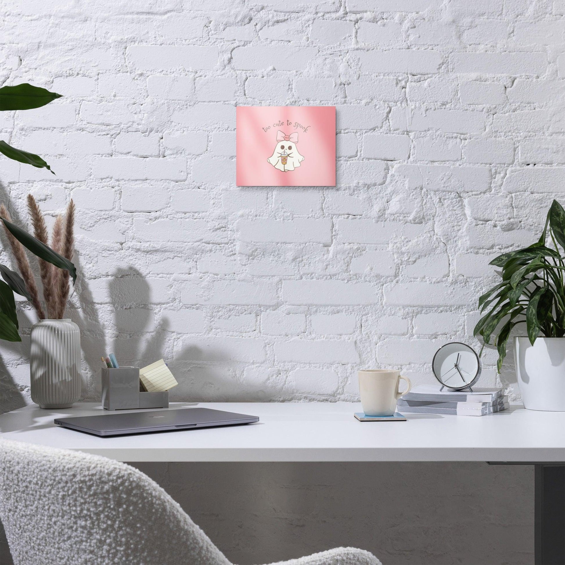 Too Cute to Spook Metal Print - 👻💖 Add a Spooky Sparkle to Your Walls! 💖👻 - Whippie's