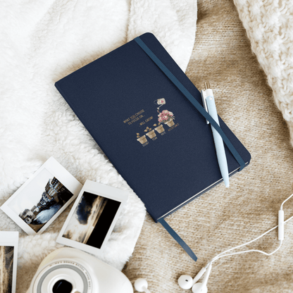 What You Choose to Focus On... Will Grow!" Hard Cover Notebook - 🌱 Cultivate Positivity and Watch Your Dreams Blossom! 🌱 - Whippie's