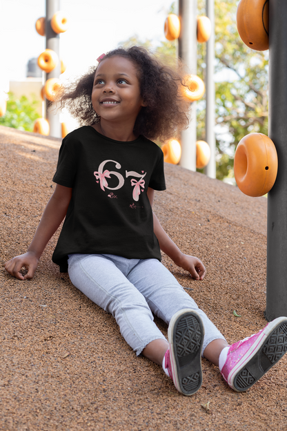 6 - 7 Pink Bow TikTok Trend Princess Tee