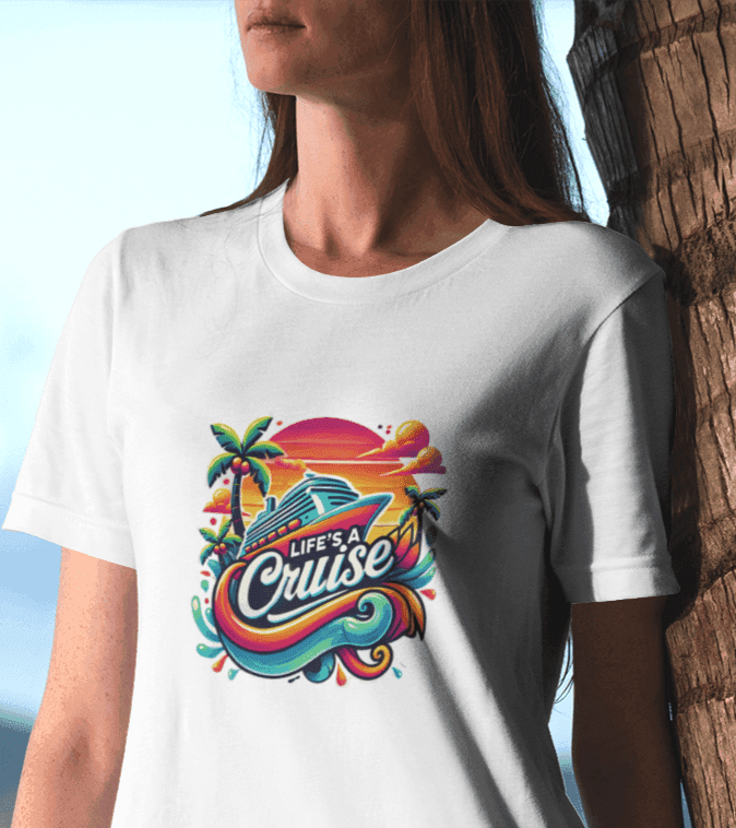 Life's a Cruise 🌊☀️🚢🌴 Unisex Tee - Whippie's