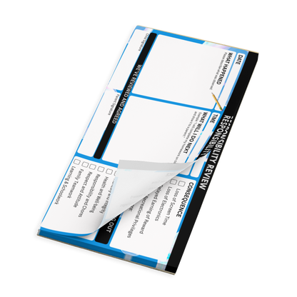 Parenting Guiding Growth: "Responsibility Review" Magnetic Notepad - Free Shipping