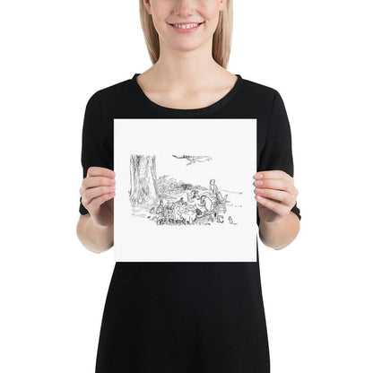 Classic Pooh - Picnic - Photo Poster - Whippie's