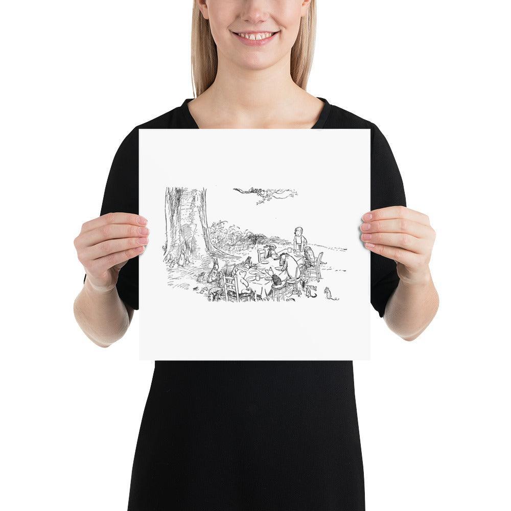 Classic Pooh - Picnic - Photo Poster - Whippie's