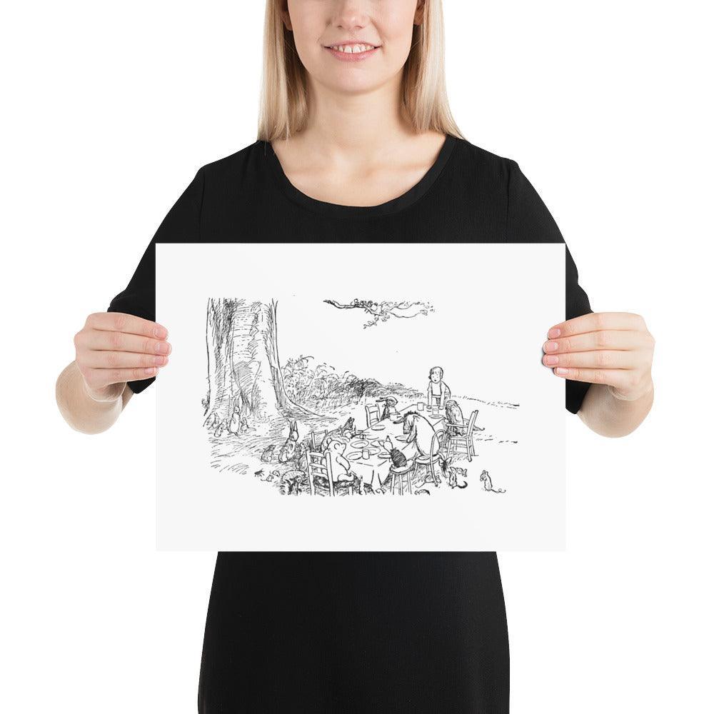 Classic Pooh - Picnic - Photo Poster - Whippie's