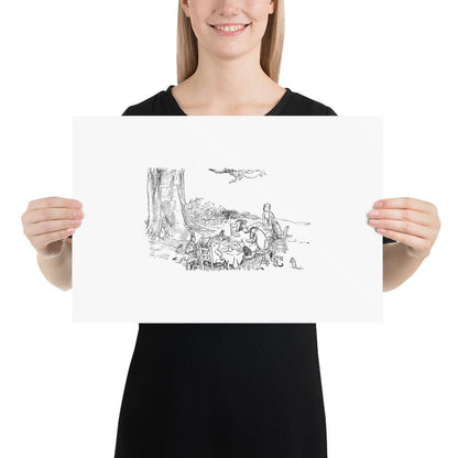Classic Pooh - Picnic - Photo Poster - Whippie's