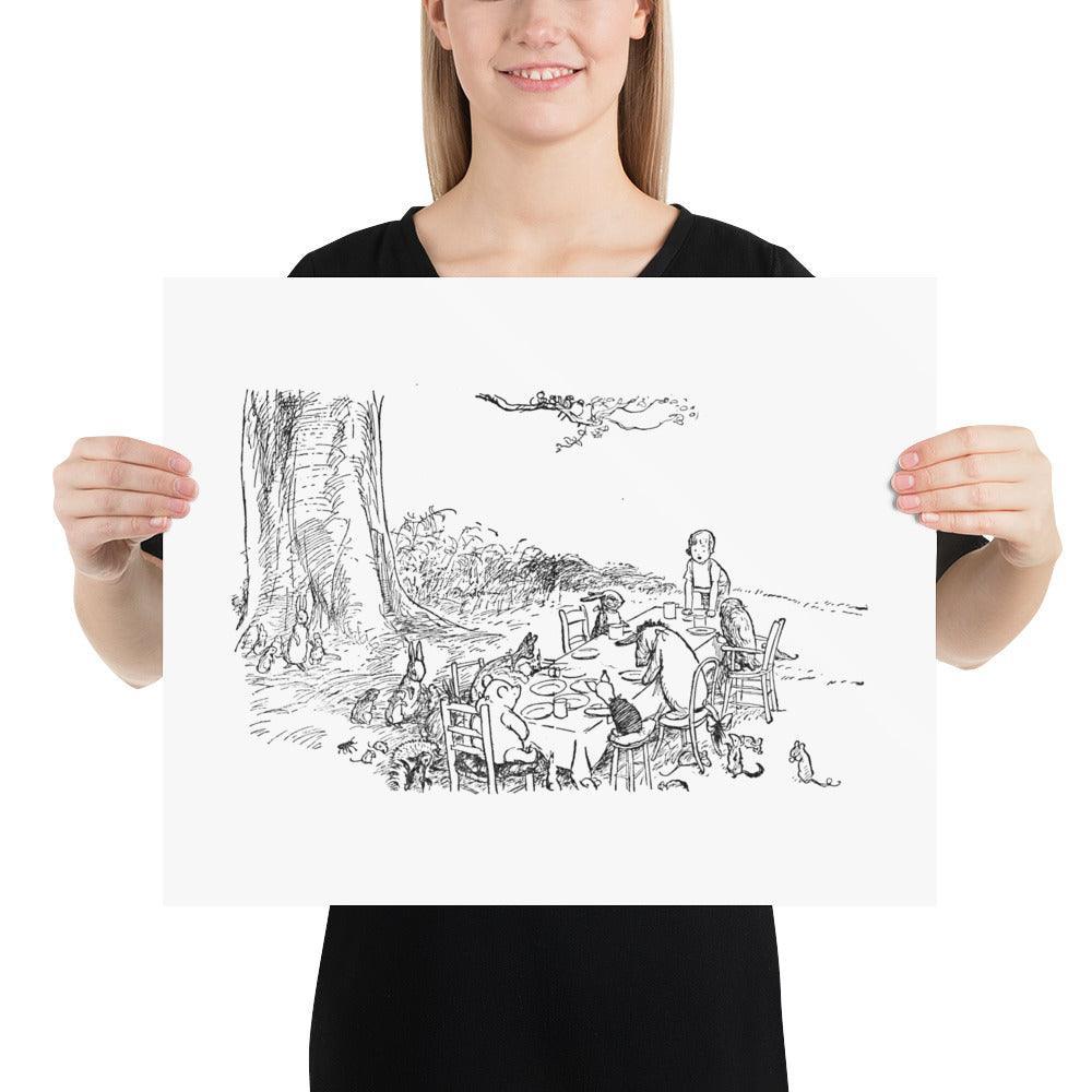 Classic Pooh - Picnic - Photo Poster - Whippie's