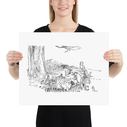 Classic Pooh - Picnic - Photo Poster - Whippie's