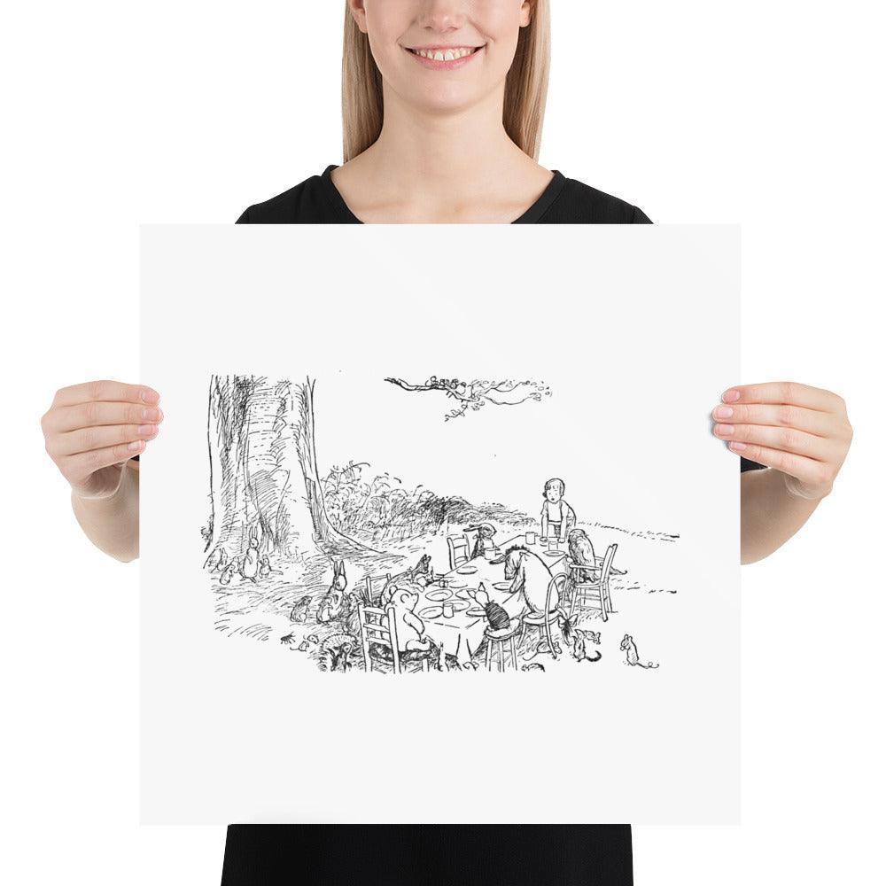 Classic Pooh - Picnic - Photo Poster - Whippie's