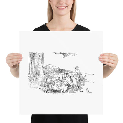 Classic Pooh - Picnic - Photo Poster - Whippie's