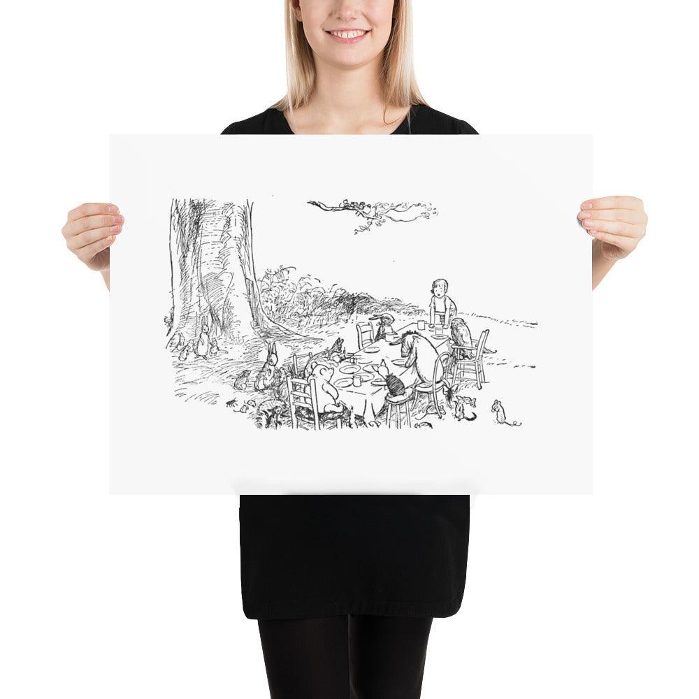 Classic Pooh - Picnic - Photo Poster - Whippie's