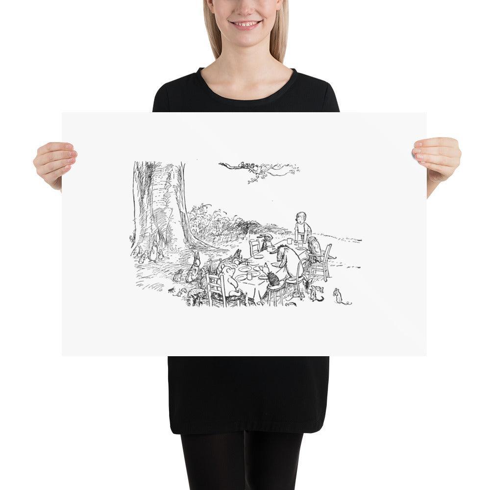 Classic Pooh - Picnic - Photo Poster - Whippie's
