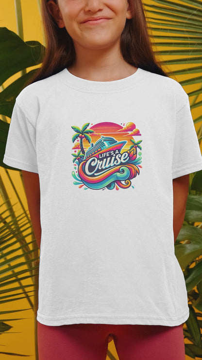 Life's a Cruise 🌊☀️🚢🌴  Kids Unisex Tee