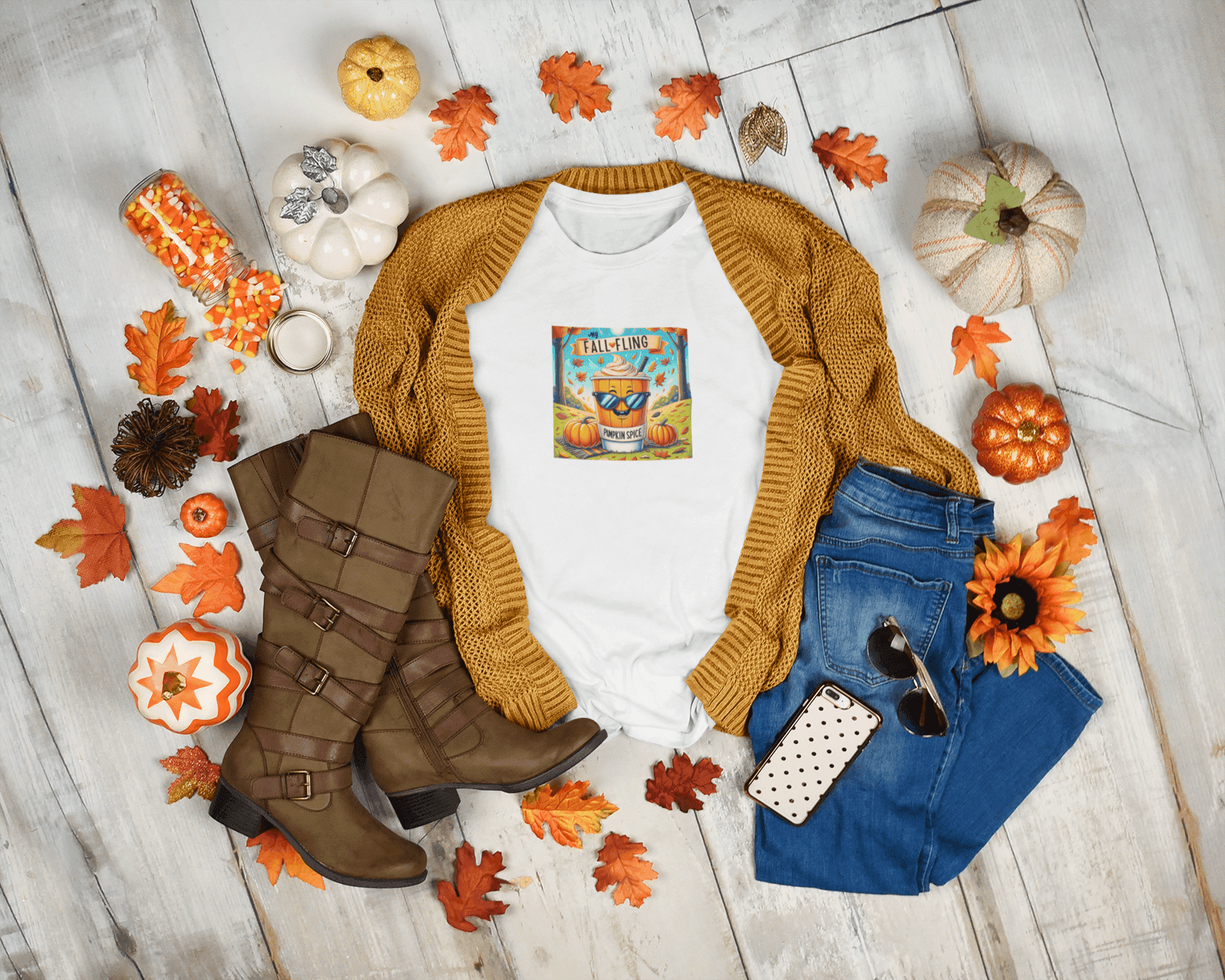 My Fall Fling: Pumpkin Spice - Women's Softstyle Tee - Whippie's