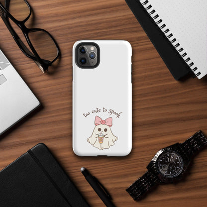 Too Cute to Spook Tough Case for iPhone® - 👻💖 Protect Your Phone with Spooky Cuteness! 💖👻 - Whippie's