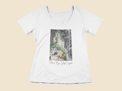 Sleeping Beauty Dream Big V-Neck T-Shirt