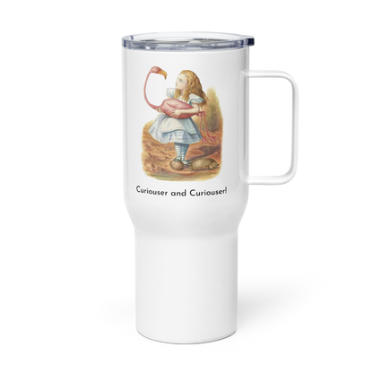 Alice in Wonderland - Flamingo - Travel mug with a handle - Whippie's