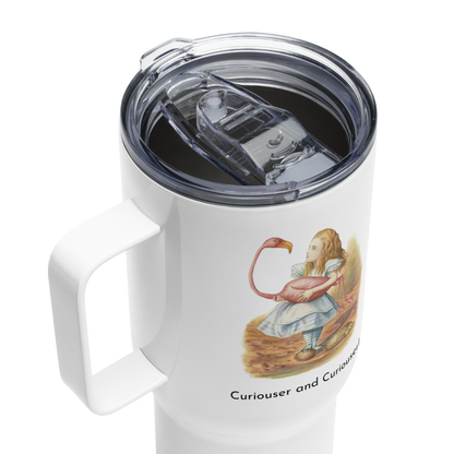 Alice in Wonderland - Flamingo - Travel mug with a handle - Whippie's