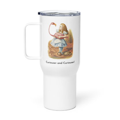 Alice in Wonderland - Flamingo - Travel mug with a handle - Whippie's