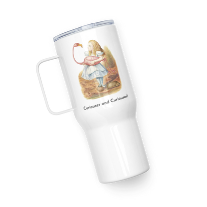 Alice in Wonderland - Flamingo - Travel mug with a handle - Whippie's