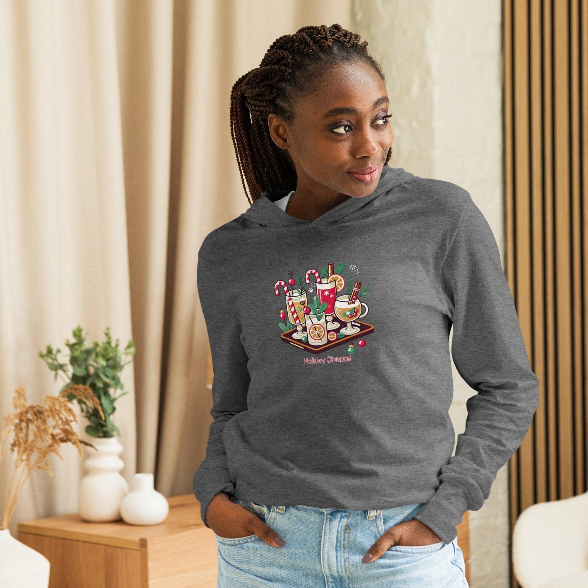 Holiday Cheers! - Hooded Long-sleeve Tee - Whippie's