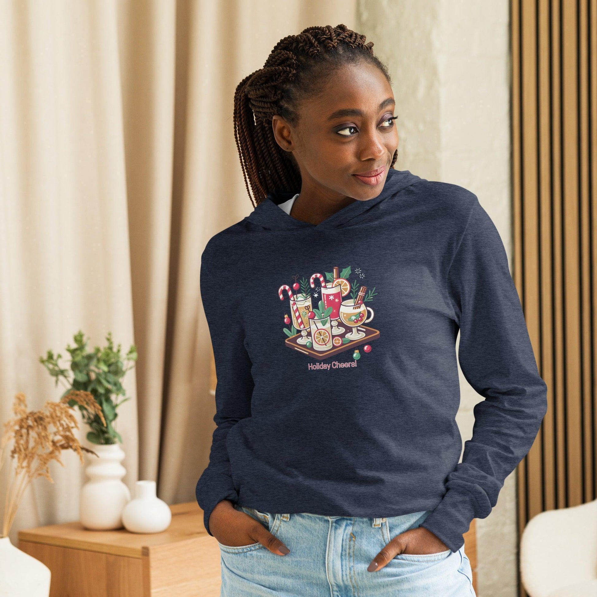 Holiday Cheers! - Hooded Long-sleeve Tee - Whippie's