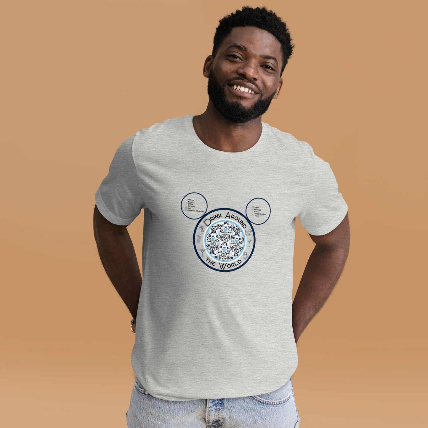 Drinking Around the World - Checklist - Unisex t-shirt - Whippie's