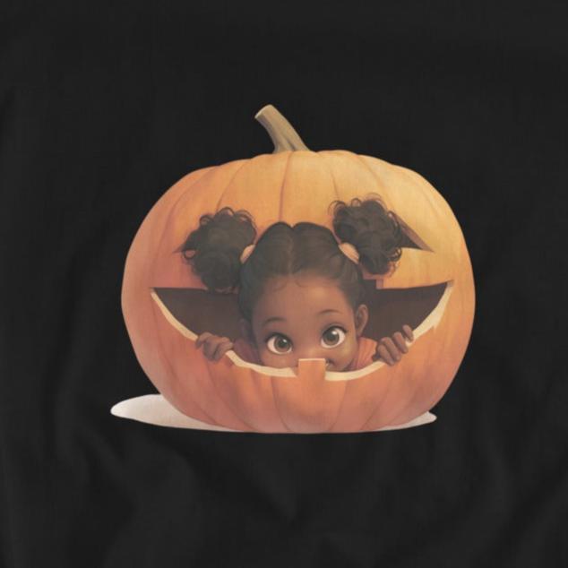 Little Pumpkin Baby: Baby in Jack-a-Lantern Women's T-Shirt - Whippie's