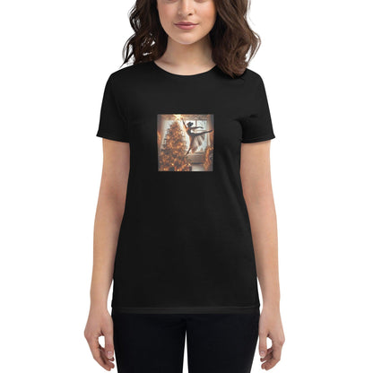 ✨🎄 Leap of Joy! Ballerina Christmas Star - Women's short sleeve t-shirt 🩰🌟 - Whippie's