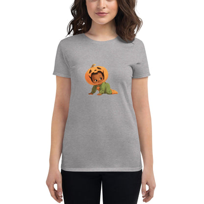 Little Pumpkin Baby: Crawling Baby with Pumpkin Head T-Shirt - Whippie's