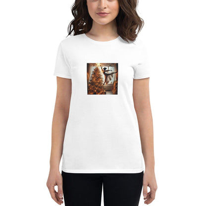 ✨🎄 Leap of Joy! Ballerina Christmas Star - Women's short sleeve t-shirt 🩰🌟 - Whippie's