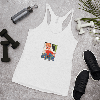 Nursery Rhyme - Deedle Deedle John - "Happy Nappy" Women's Racerback Tank - Whippie's