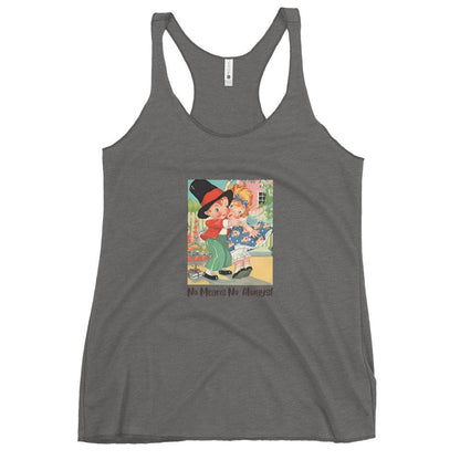 Nursery Rhyme - Georgie Porgie "No Means No, Always" - Women's Racerback Tank - Whippie's