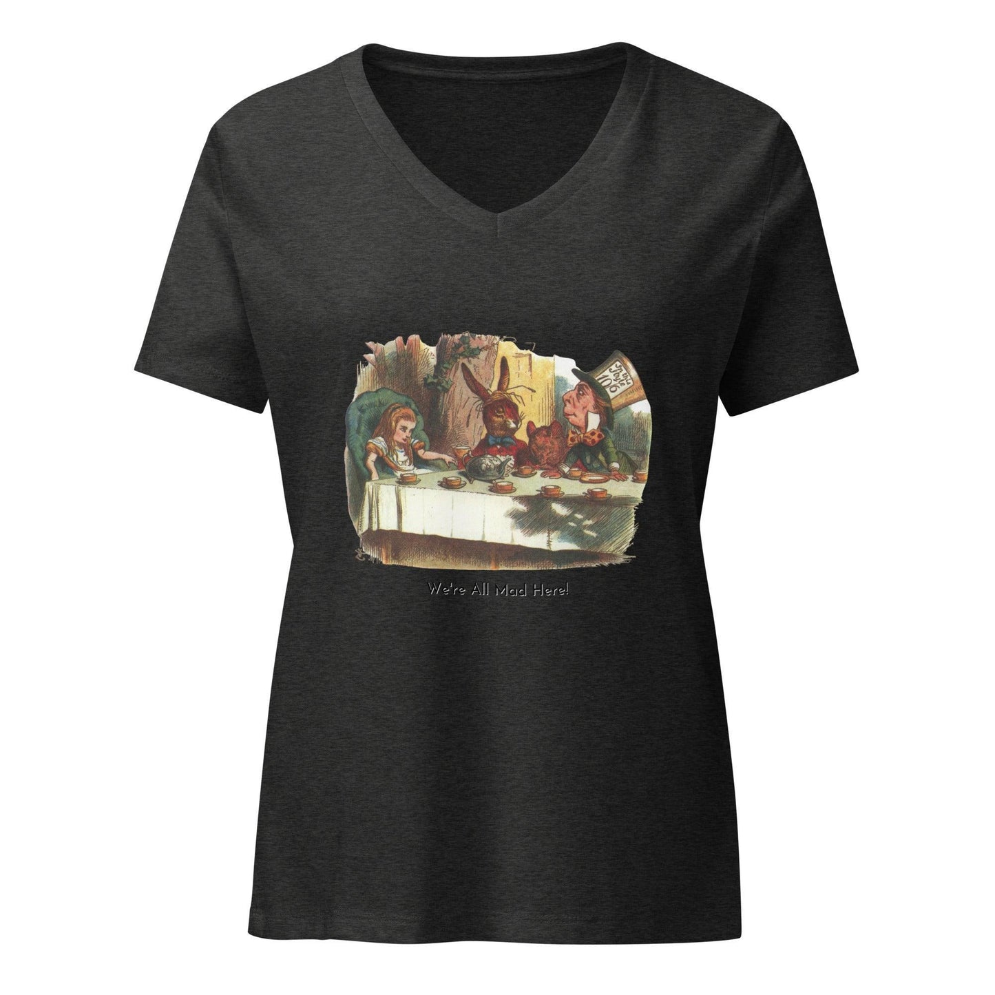 Alice in Wonderland - Mad Tea Party - Women’s V-neck T-shirt - Whippie's