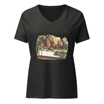 Alice in Wonderland - Mad Tea Party - Women’s V-neck T-shirt - Whippie's