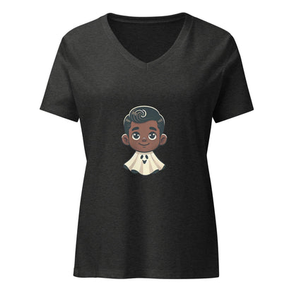 Vintage Boo-tique: Boo Crew - Boy Ghost V-Neck Tee - Whippie's
