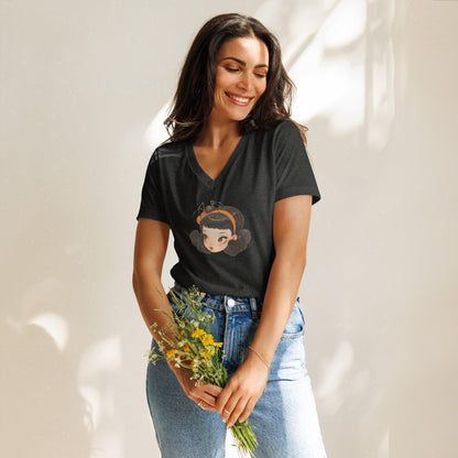 Vintage Boo-tique - Spooky Cute V-neck Tee - Whippie's