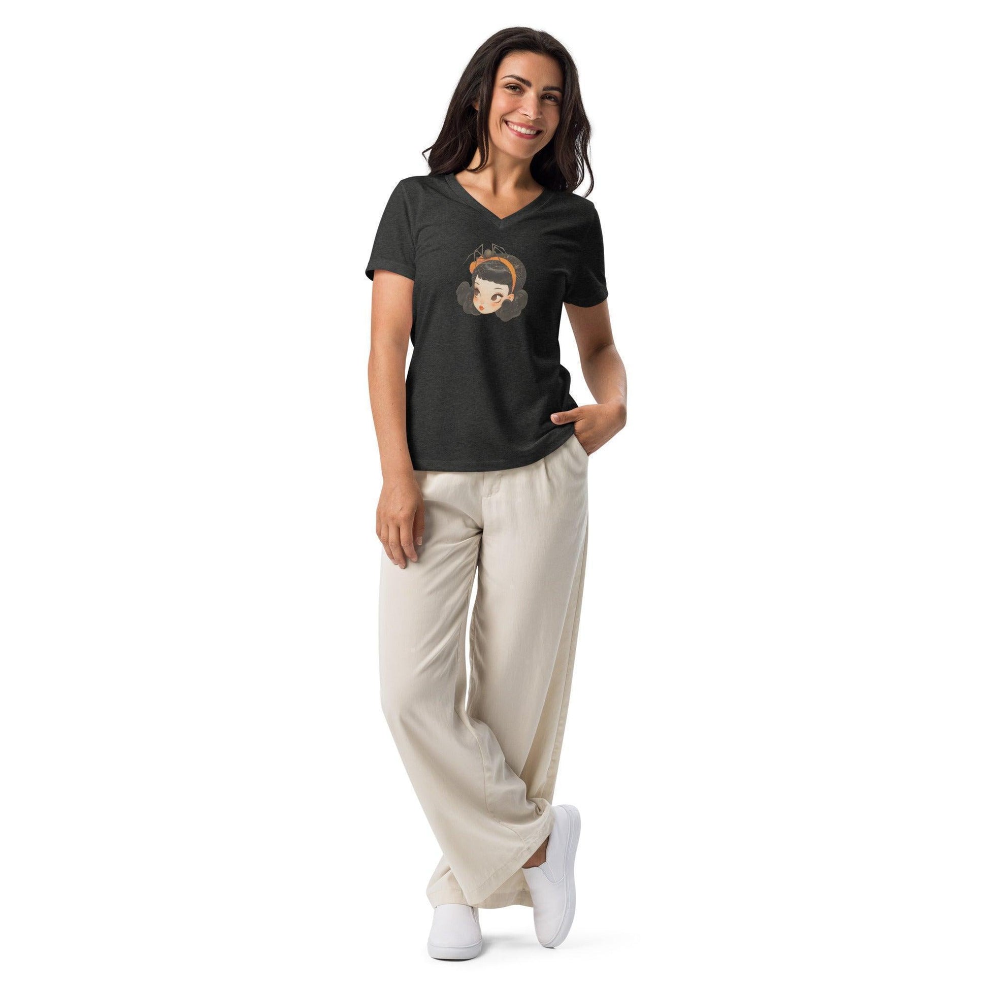 Vintage Boo-tique - Spooky Cute V-neck Tee - Whippie's
