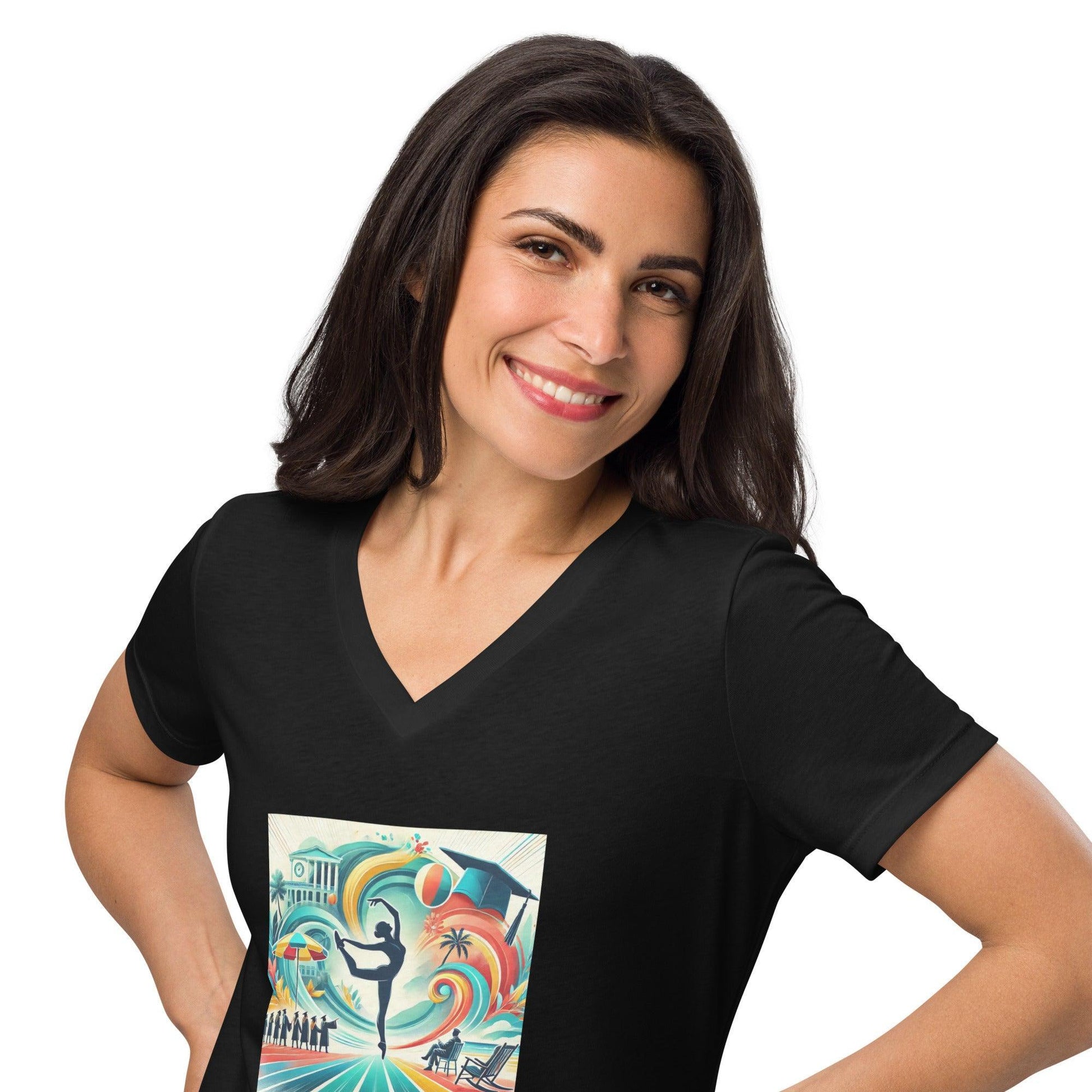Dance Fees: Who Needs Vacations, College, or Retirement When You’ve Got Dance? Women’s V-neck T-shirt - Whippie's
