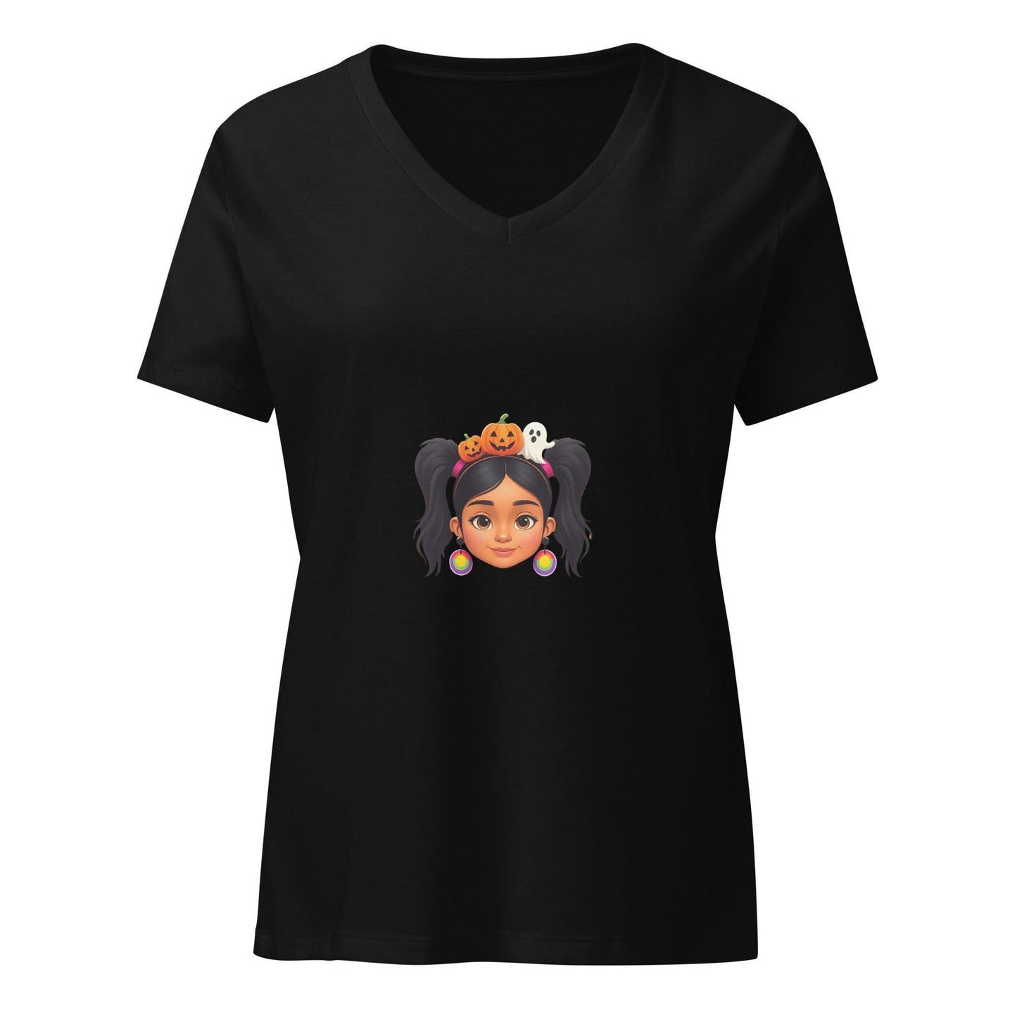 Vintage Boo-tique: Espíritu de Halloween - Girl V-Neck Tee - Whippie's