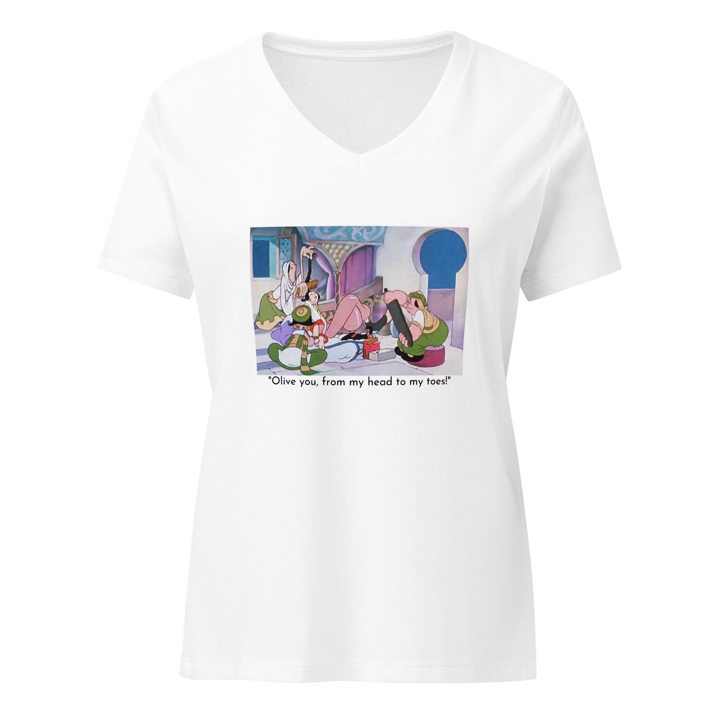 Popeye - Olive Oyl Spa - Women’s V-neck T-shirt - Whippie's