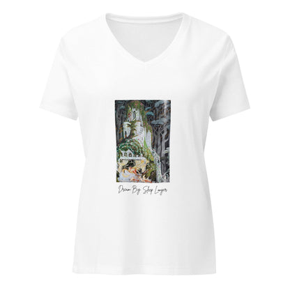 Sleeping Beauty - Dream Big, Sleep Longer - Women’s V-neck T-shirt - Whippie's