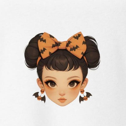Bat & Bow Beauty: Vintage-Inspired V-neck T-shirt - Whippie's