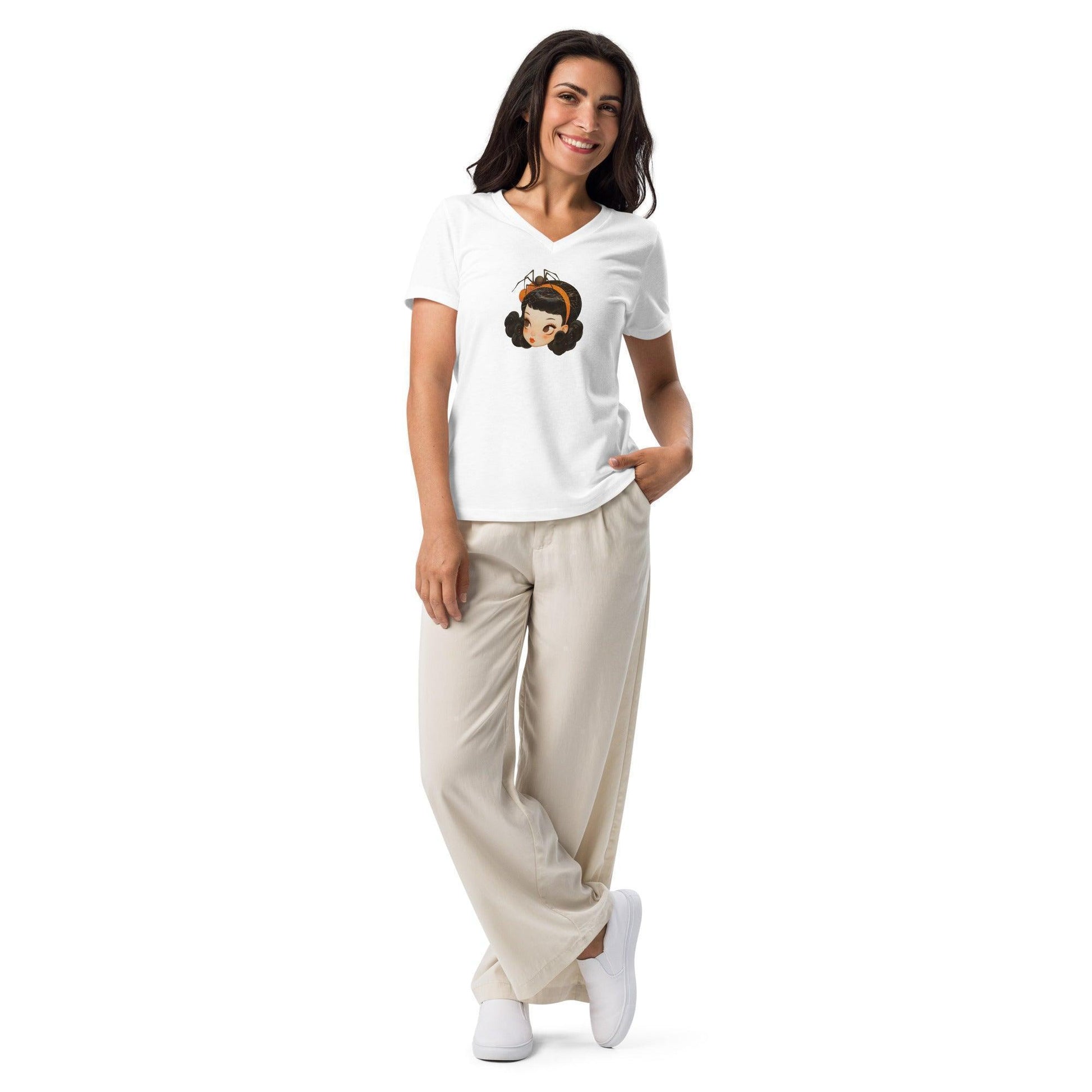 Vintage Boo-tique - Spooky Cute V-neck Tee - Whippie's